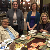 Dr. Neena Schwartz at tea