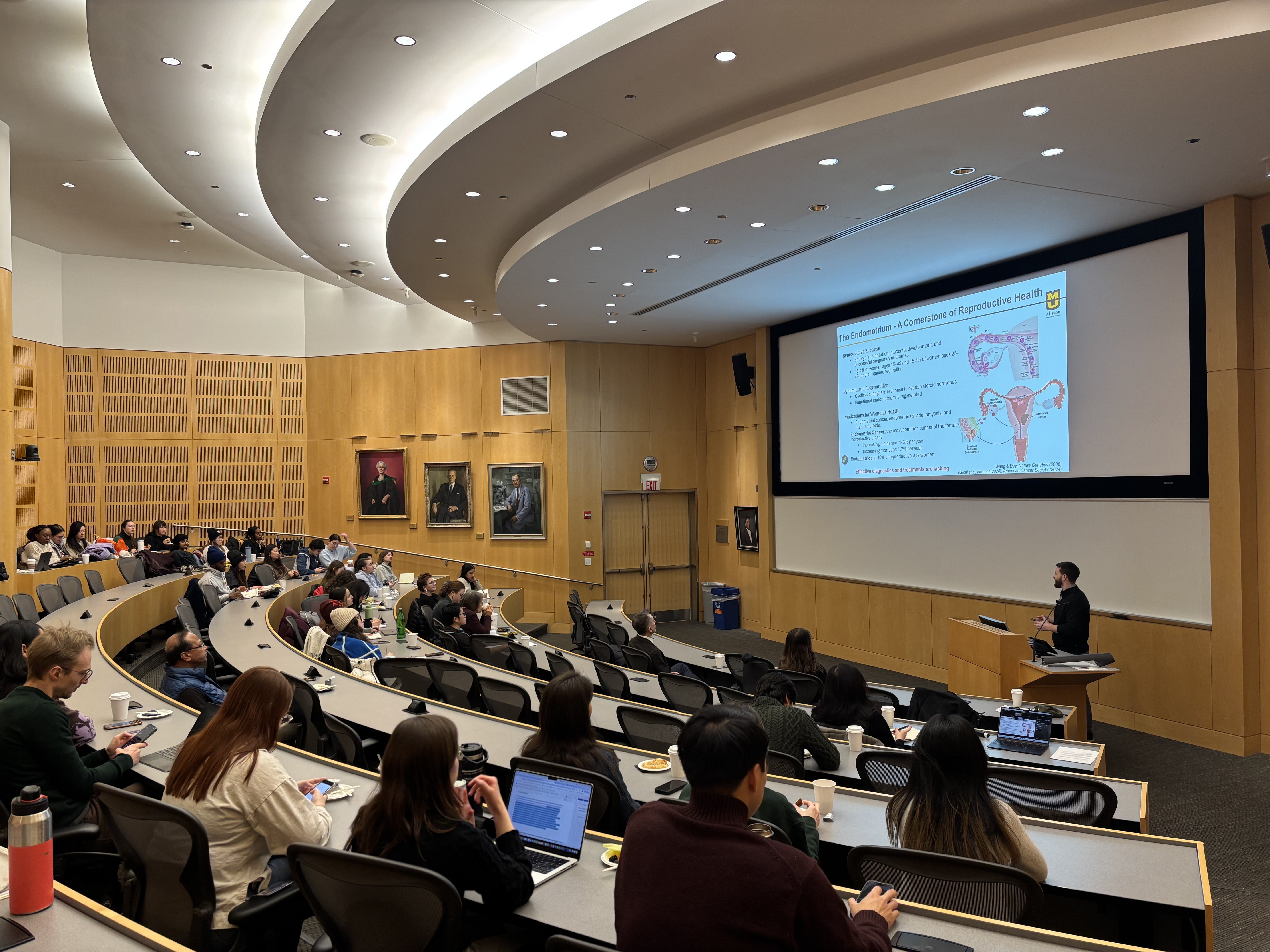 Andrew Kelleher delivers a lecture