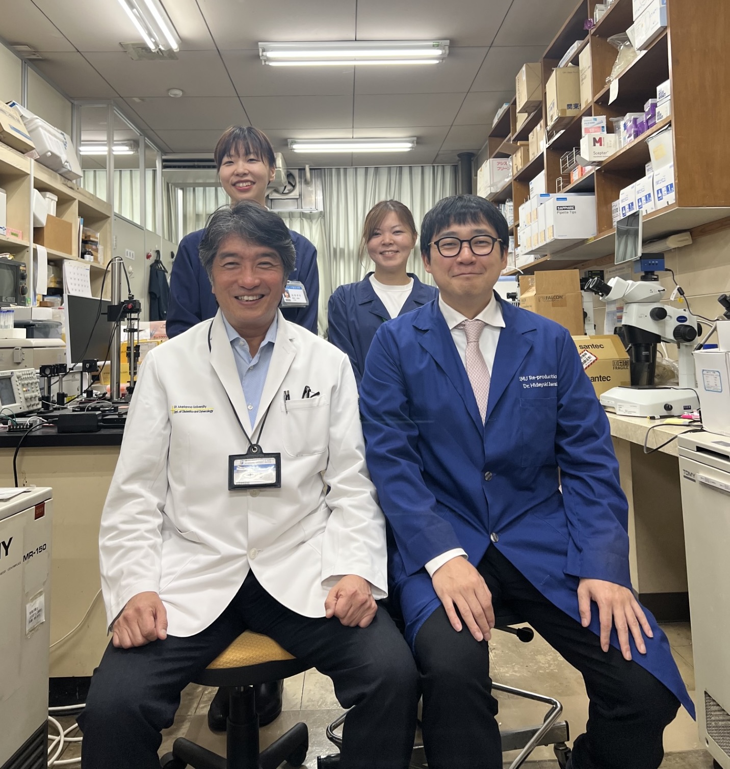 Dr. Hideyuki Iwahata and his team